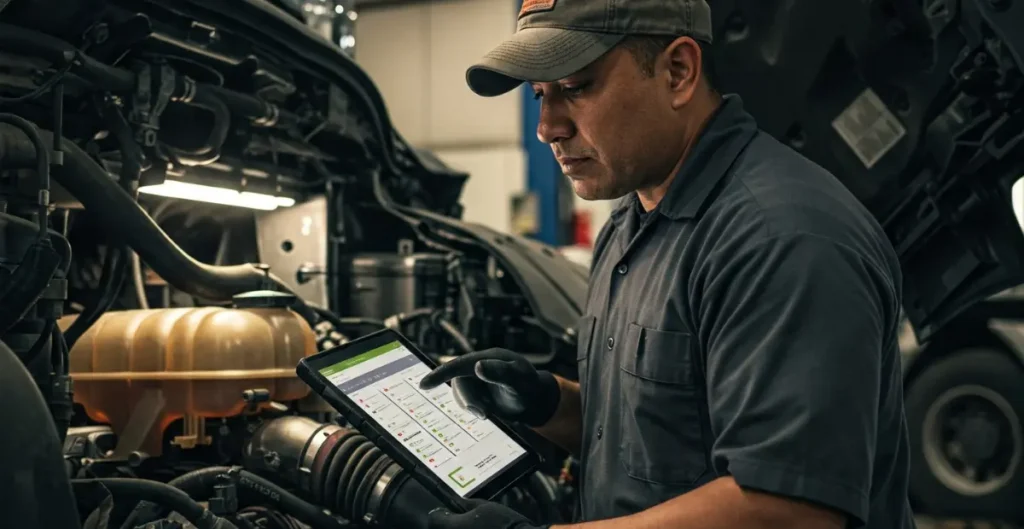 Fleet Management Tools Mechanic Maintaining a fleet