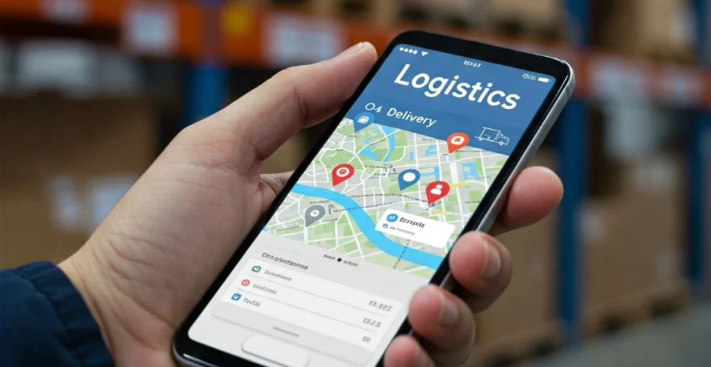 Logistics Management Software on mobile